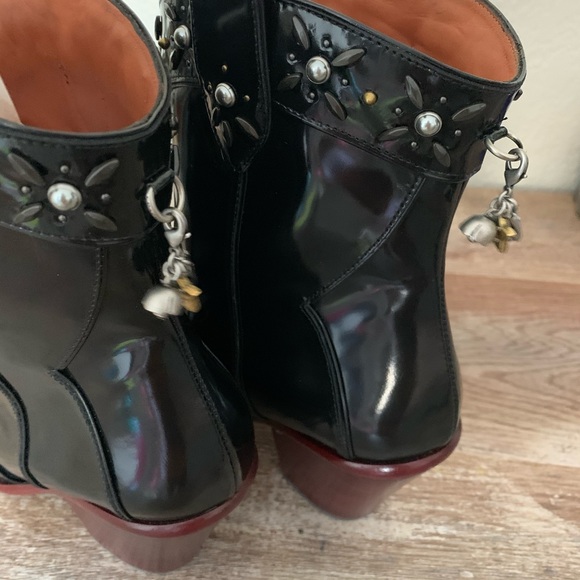 NWOT Coach Western Black Bootie - Picture 8 of 11
